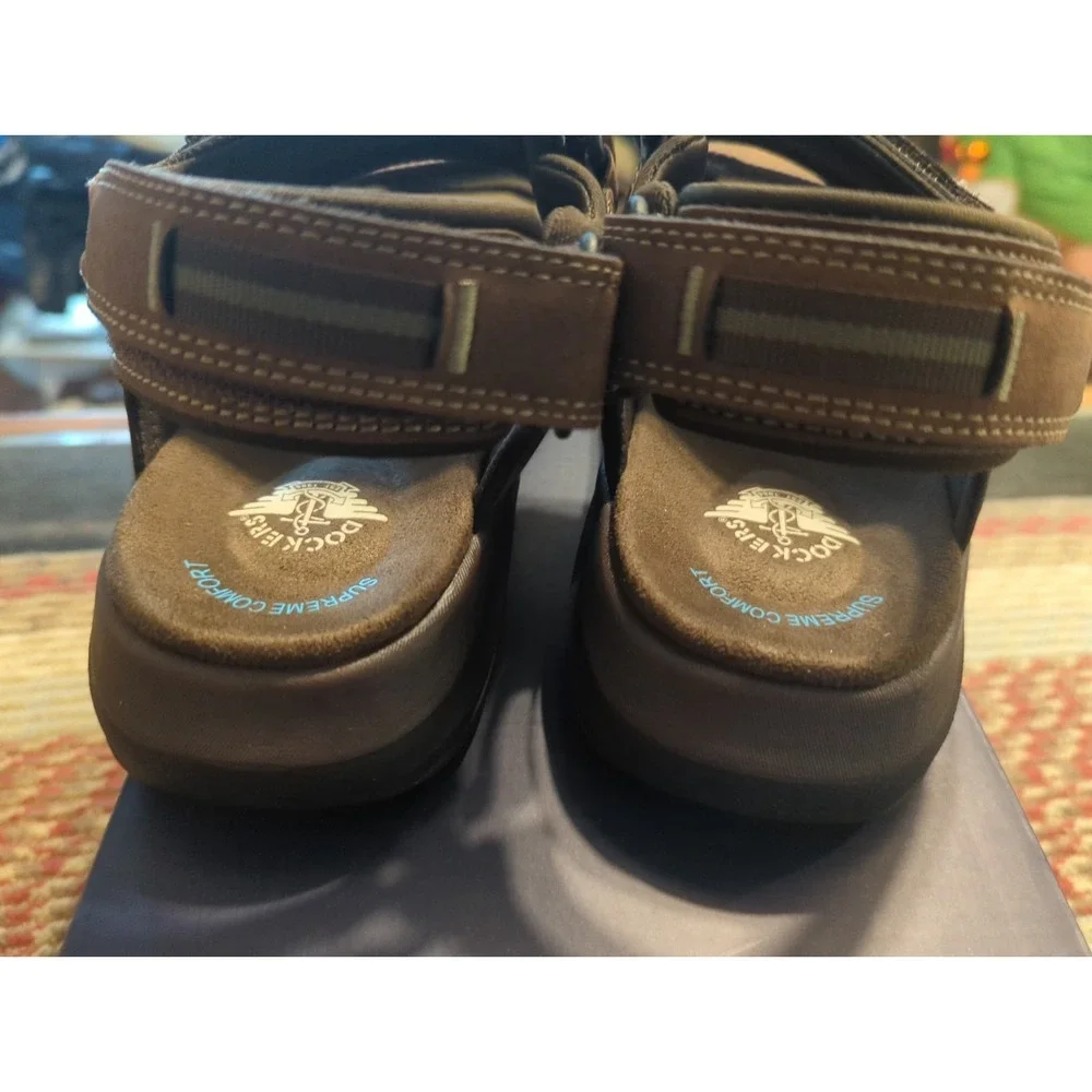 New Dockers Mens Bradburn Outdoor Sport Sandal Shoe Dark Tan 8M